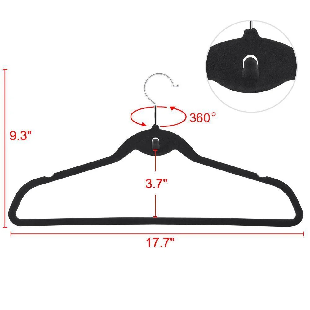 Yaheetech Velvet Hangers - Image 3