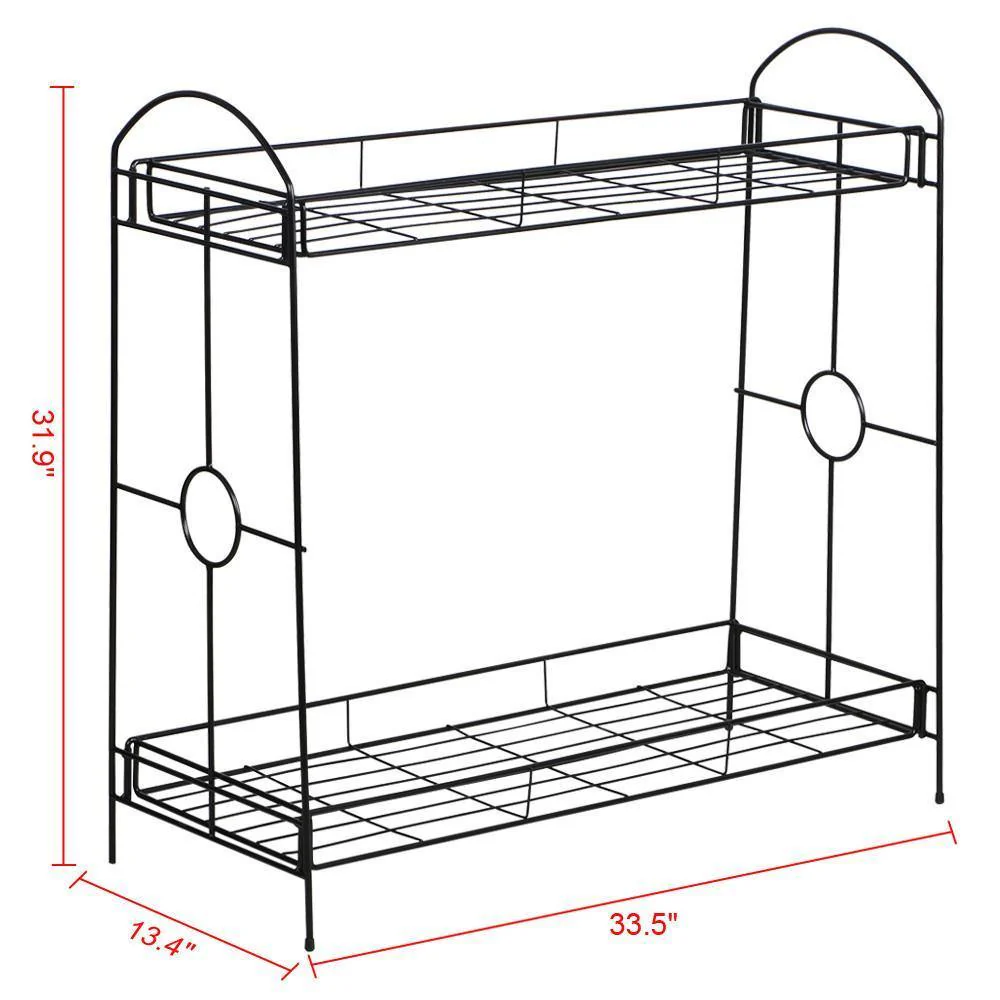 Yaheetech Metal Plant Stand 2 Tiers - Image 3