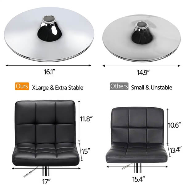 Yaheetech Bar Stools Counter Chairs - Image 17