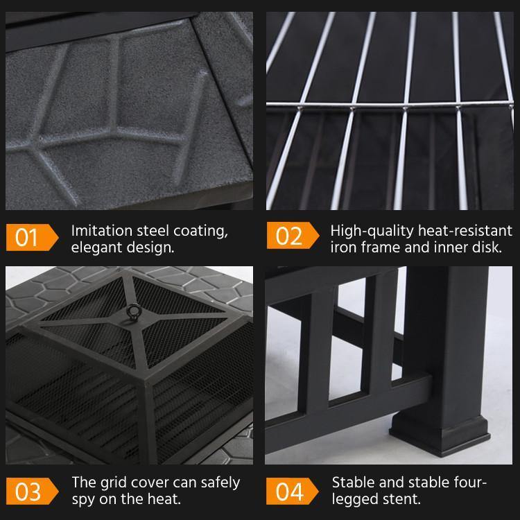 Yaheetech Metal Fire Pit 32 Inch - Image 6