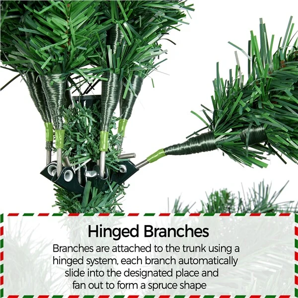 Yaheetech Pre-lit Artificial Christmas Tree - Image 10