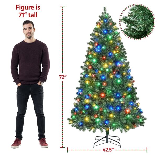 Yaheetech Pre-lit Artificial Christmas Tree - Image 4