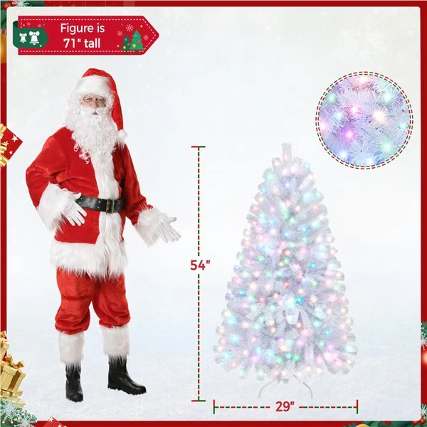 Yaheetech Pre-lit Artificial Christmas Tree - Image 7