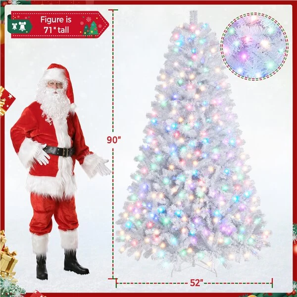 Yaheetech Pre-lit Artificial Christmas Tree - Image 9