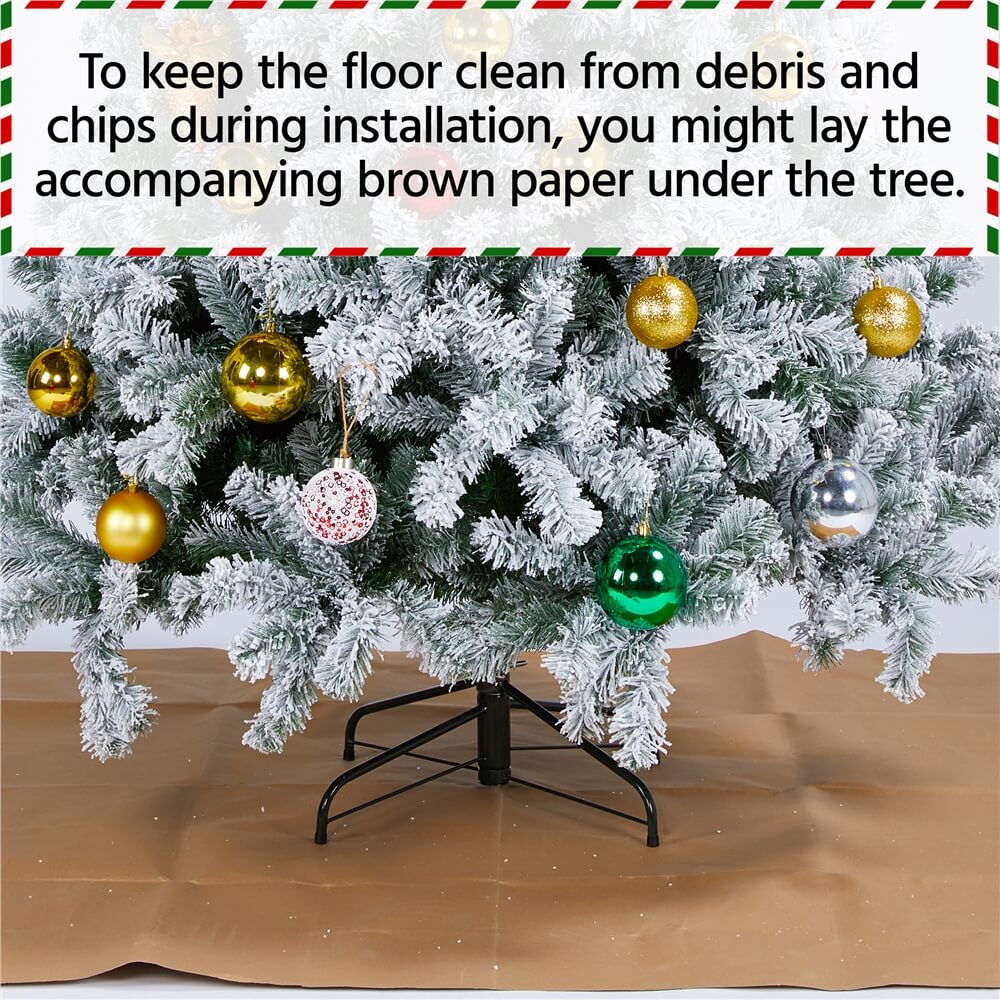Yaheetech Frosted Artificial Christmas Tree - Image 10
