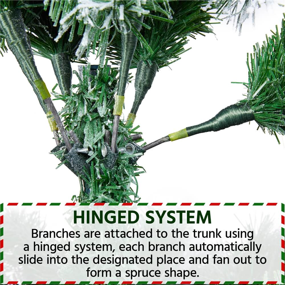 Yaheetech Frosted Artificial Christmas Tree - Image 11