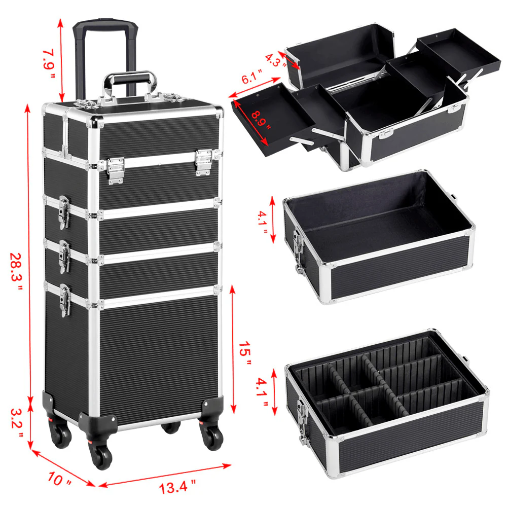 Yaheetech 31.6 Inch Makeup Case 4 in 1 - Image 6