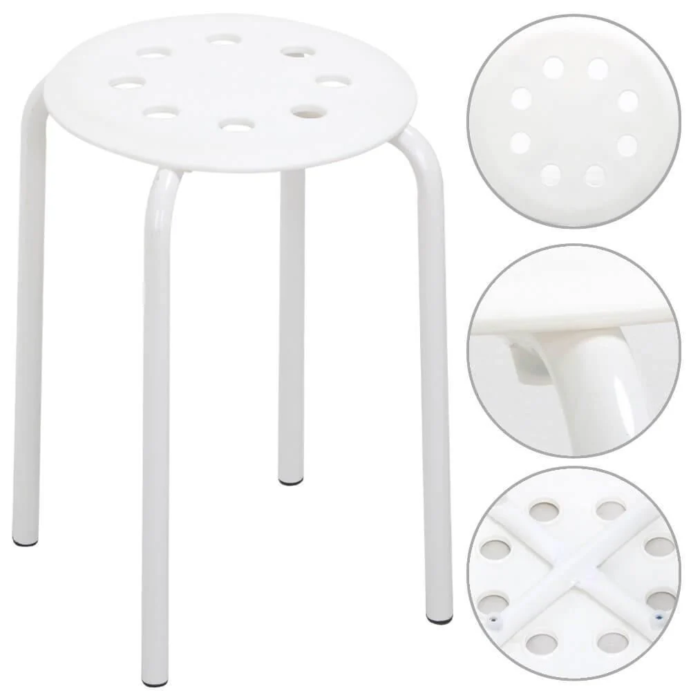 Yaheetech 17.3 Inch Stackable Stools 5pcs - Image 5