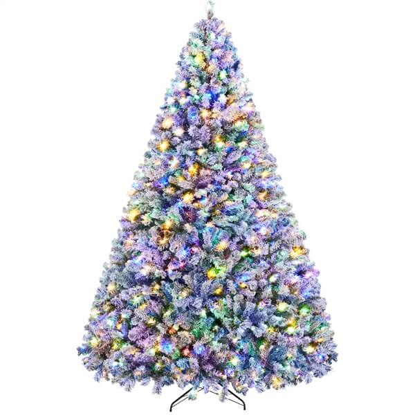 Yaheetech Pre-lit Spruce Artificial Christmas Tree - Image 2