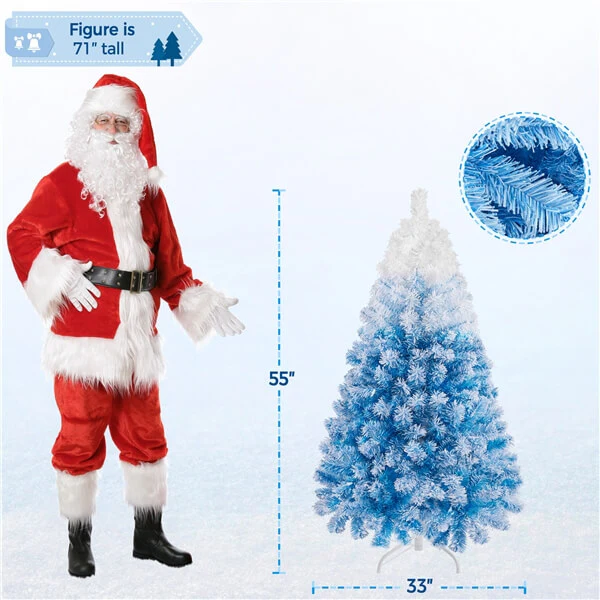 Yaheetech Pre-lit Spruce Artificial Christmas Tree - Image 7