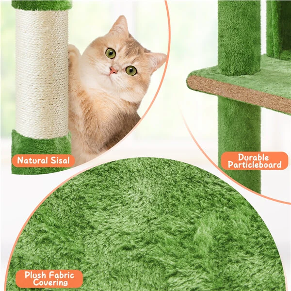 62.5″ H Cat Tree Condo Kitten Tree Tower - Image 3