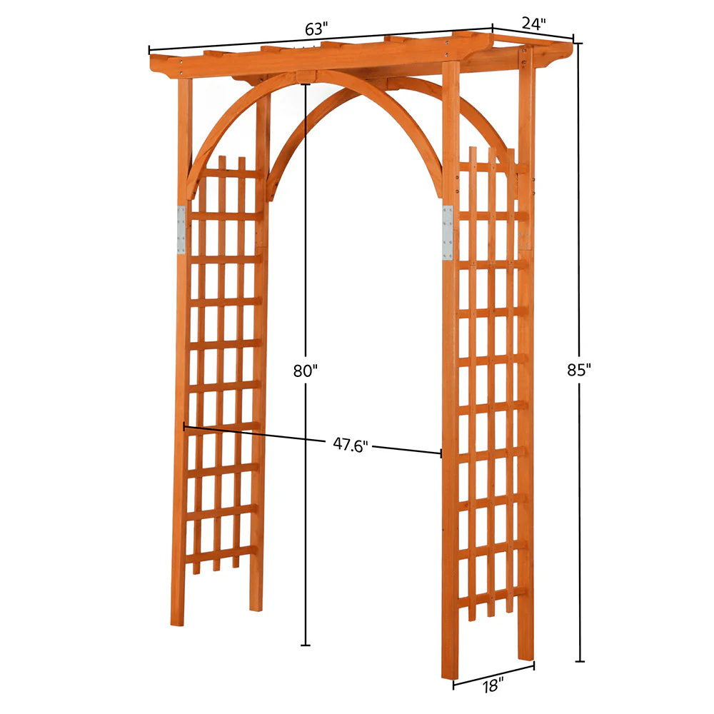Yaheetech Wood Garden Arbor - Image 3