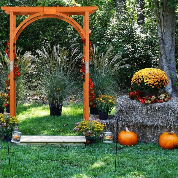 Yaheetech Wood Garden Arbor - Image 9