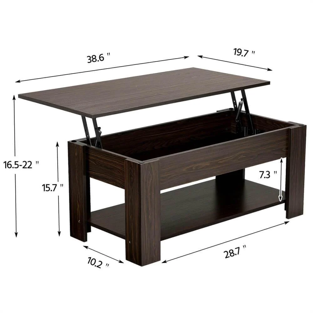 Yaheetech Lift Top Coffee Table - Image 3
