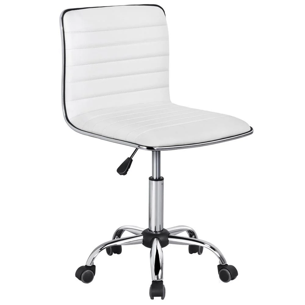 Yaheetech 16.3-22.2 Inch Adjustable PU Leather Low Back Desk Office Chair - Image 3