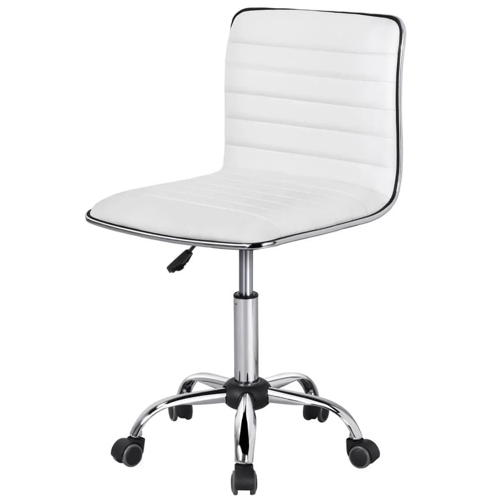 Yaheetech 16.3-22.2 Inch Adjustable PU Leather Low Back Desk Office Chair - Image 5