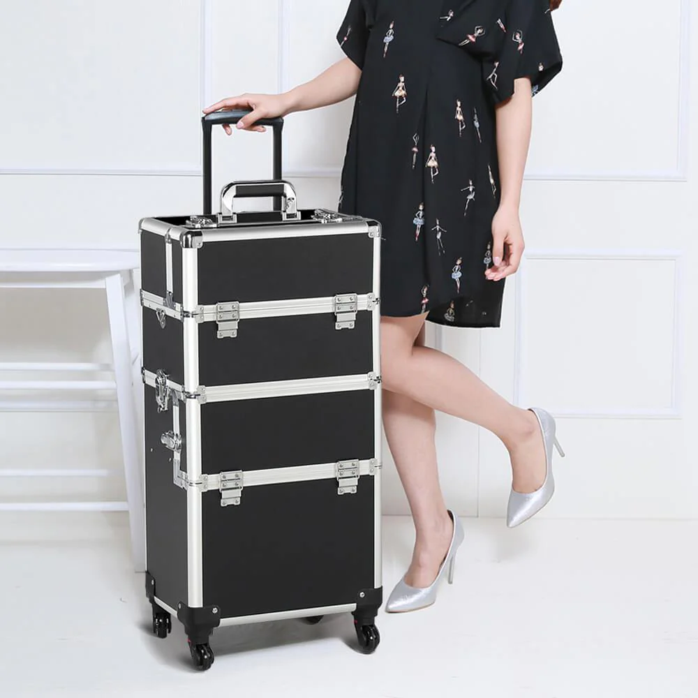 Yaheetech 41.9 Inch Makeup Train Case 3 In 1 - Image 9