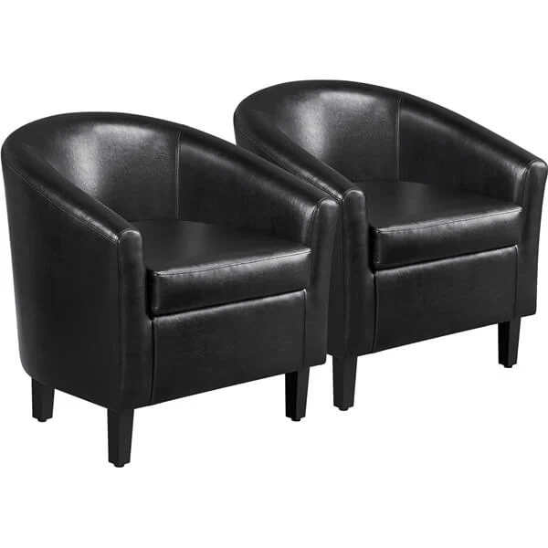Yaheetech Barrel Chairs Set of 2 - Image 2
