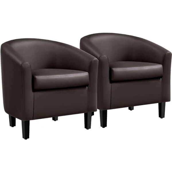 Yaheetech Barrel Chairs Set of 2 - Image 4