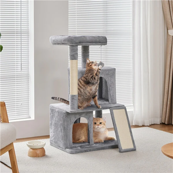 Cat Tree Multilevel Cat Tower with Double Condos Cat Houses - Image 3