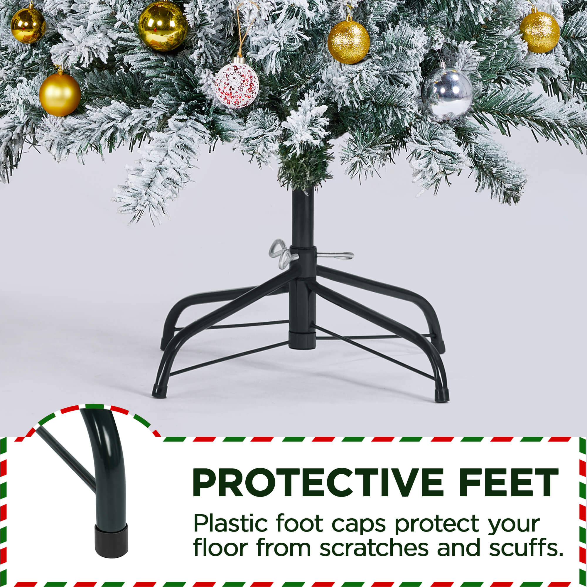 Yaheetech Flocked Artificial Christmas Tree - Image 5