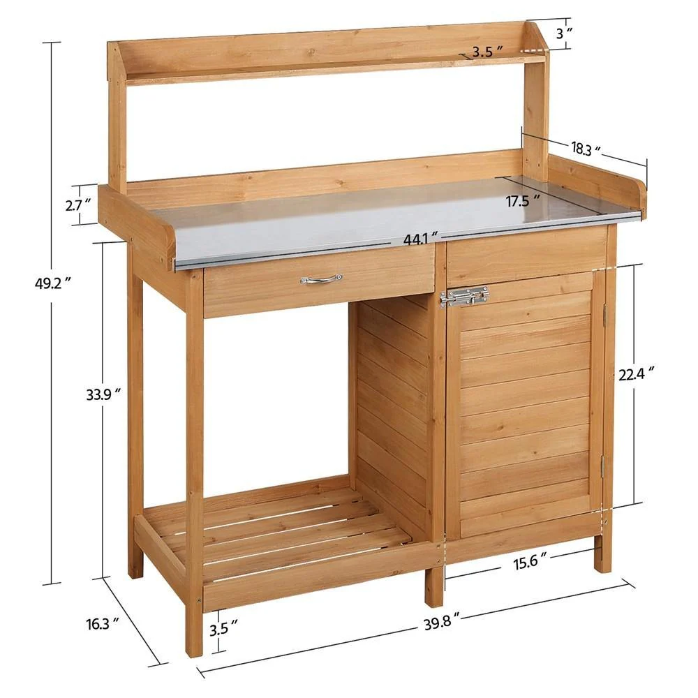 Yaheetech Garden Potting Bench Table - Image 3