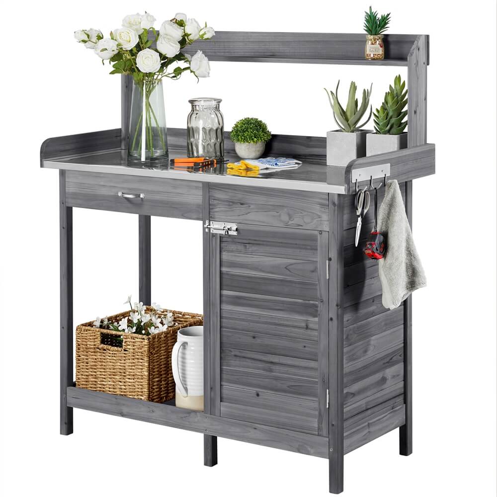 Yaheetech Garden Potting Bench Table - Image 8