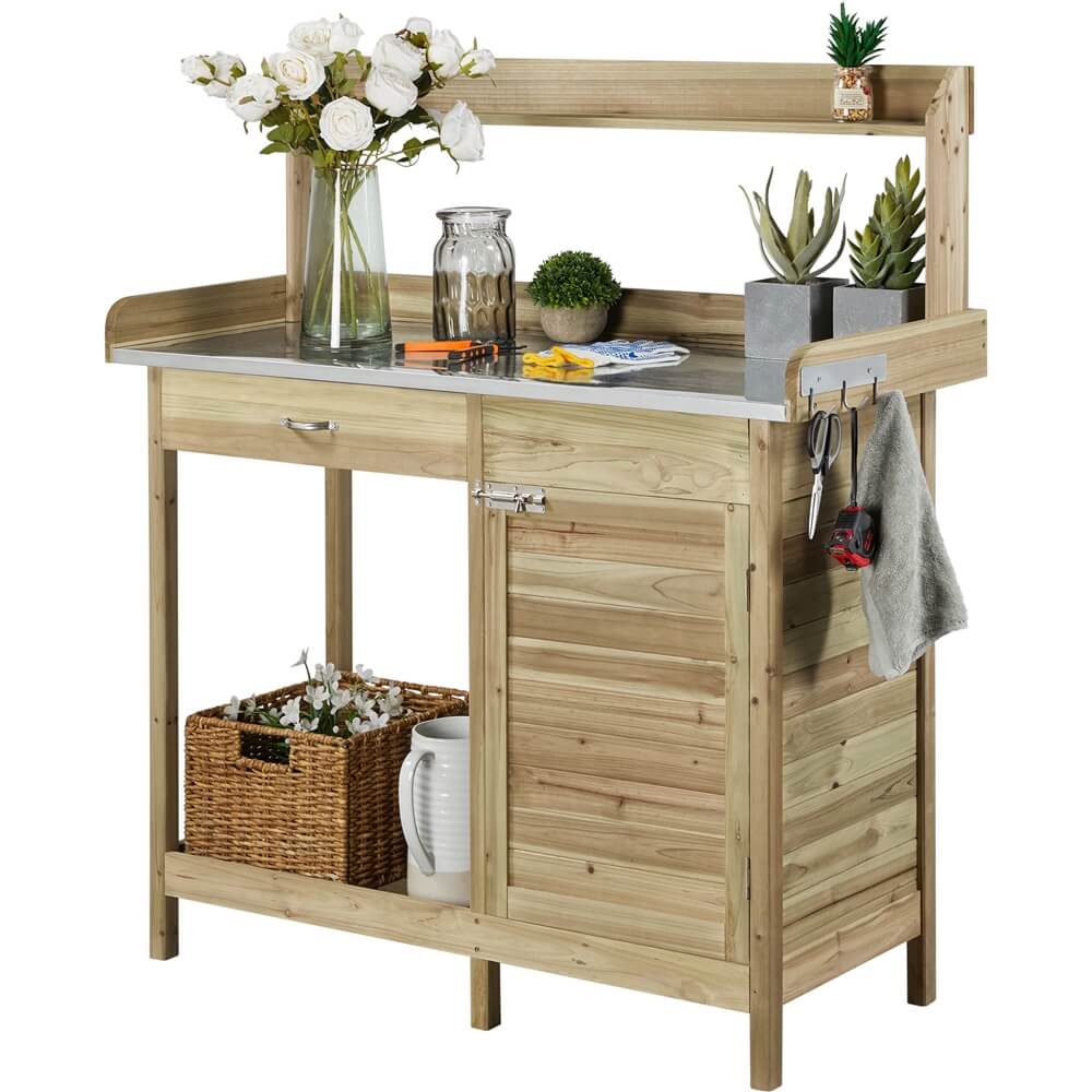 Yaheetech Garden Potting Bench Table - Image 9