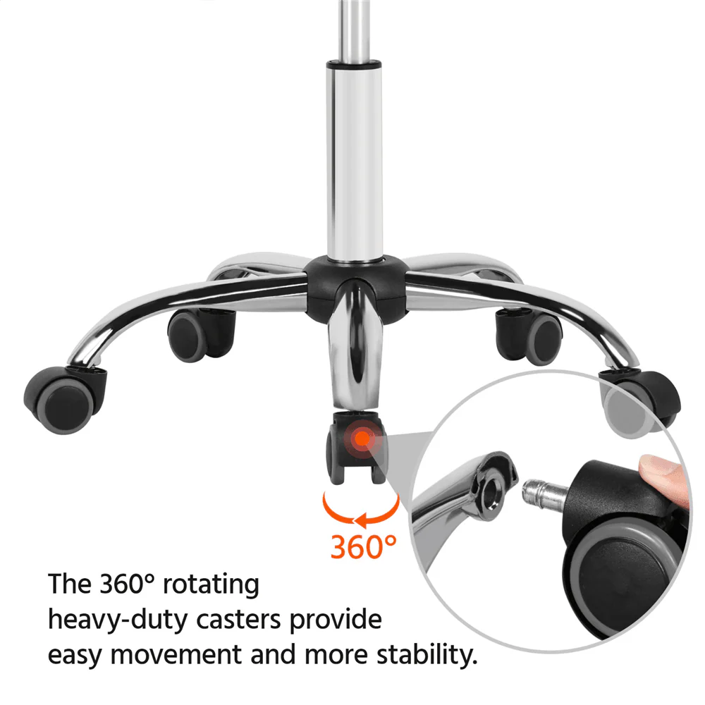 Yaheetech Rolling Swivel Salon Stool - Image 5