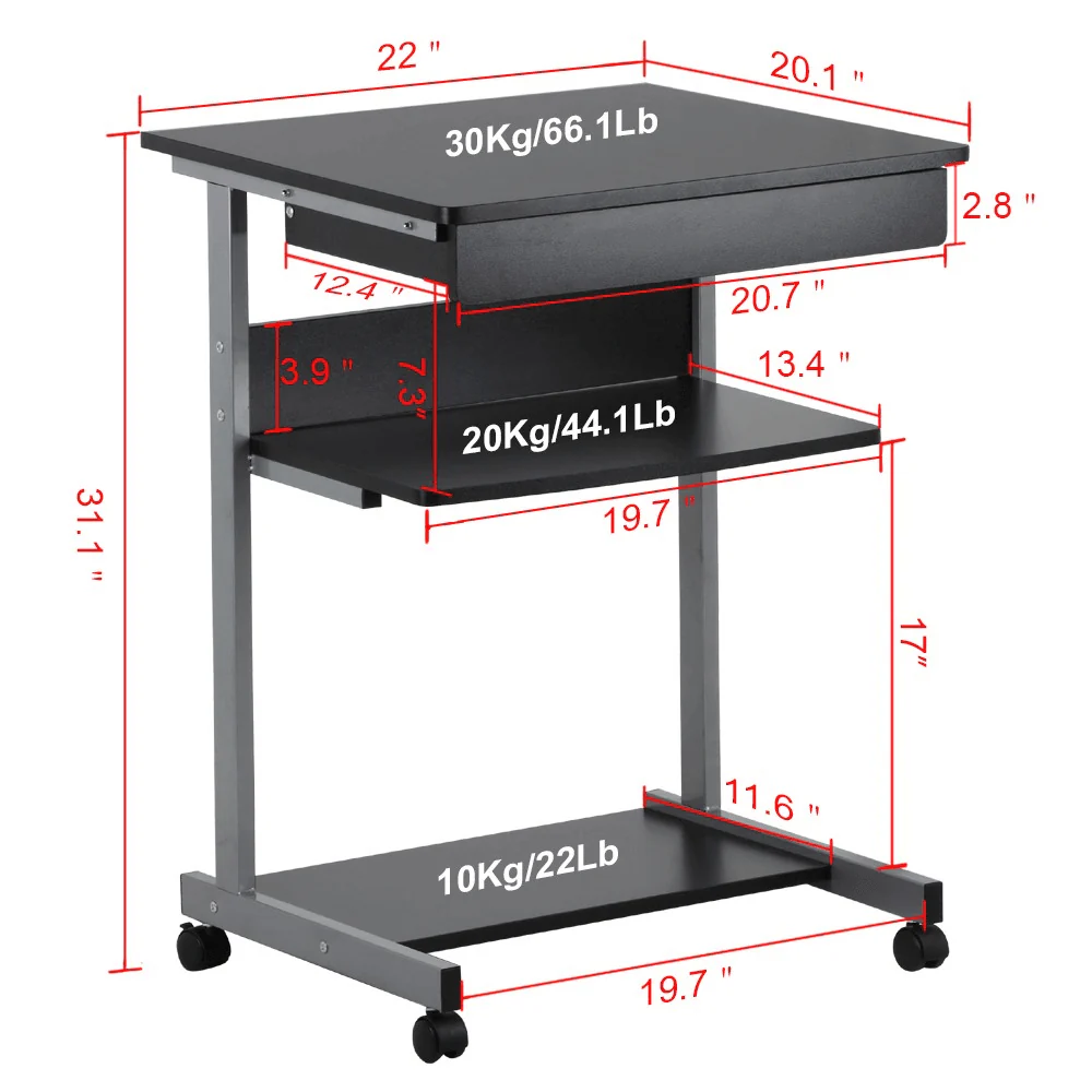Yaheetech Laptop Desk Table - Image 3