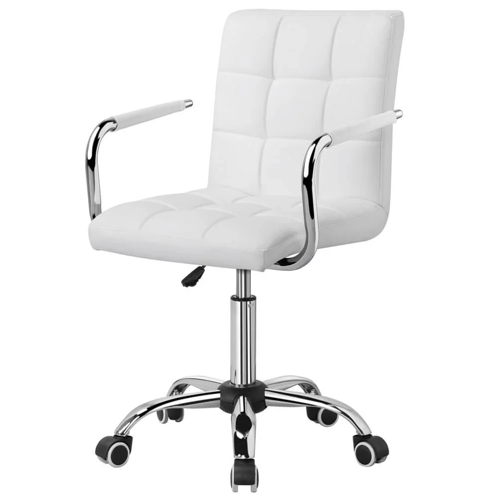Yaheetech Armrests Modern PU Leather Office Chair - Image 6