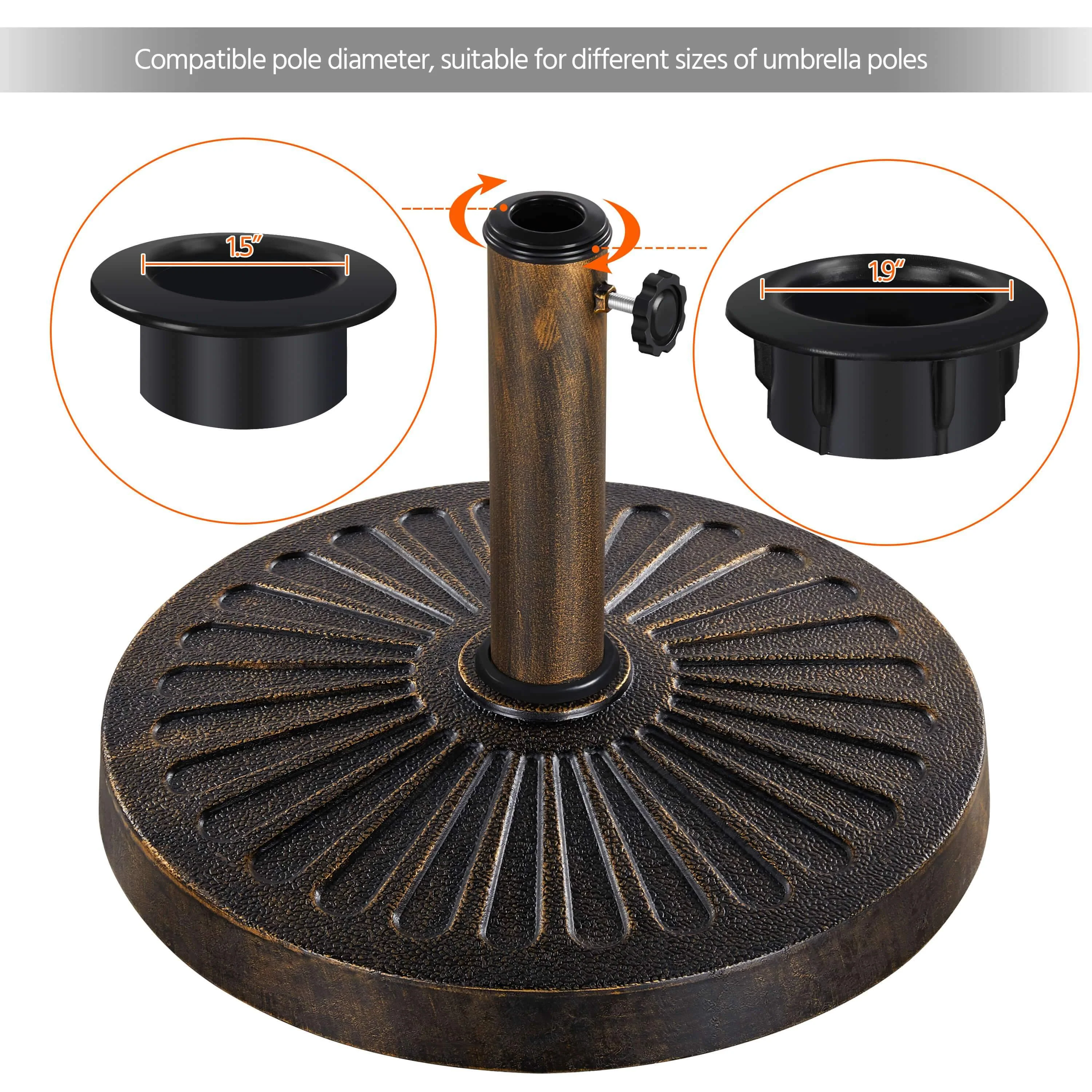 Yaheetech 18'' 30lbs Umbrella Base - Image 6