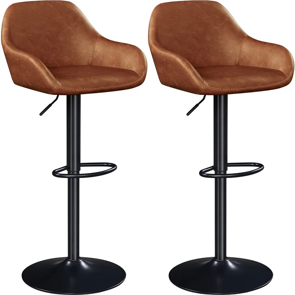 Yaheetech PU Leather Swivel Counter Height Barstools - Image 3