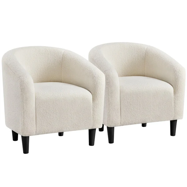Set of 2 Boucle Club Chair