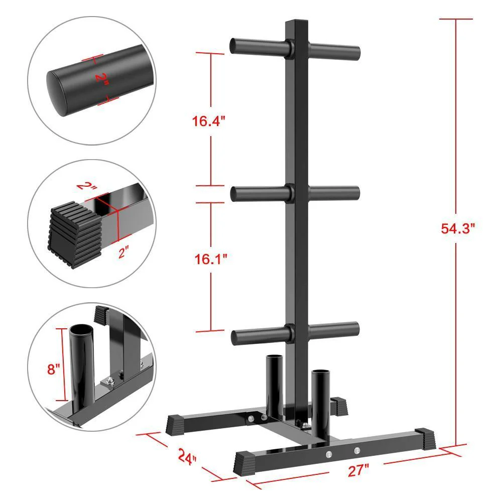 Yaheetech Weight Plate Rack - Image 3
