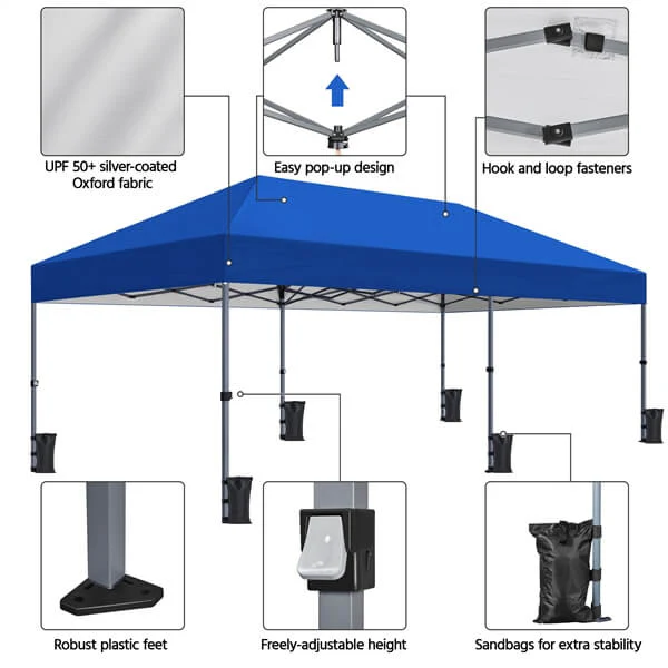 Yaheetech 10×20 Pop Up Canopy Easy Set-up Tent - Image 7