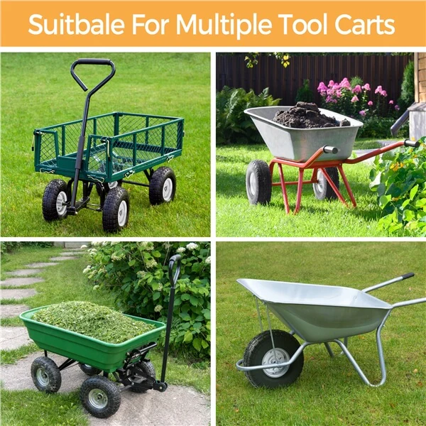 Yaheetech 10in Solid Wheelbarrow Tires - Image 4