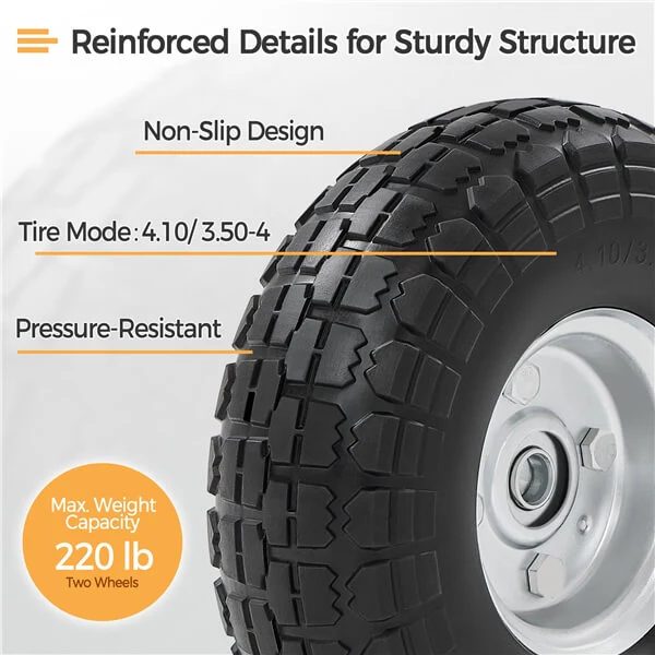 Yaheetech 10in Solid Wheelbarrow Tires - Image 6