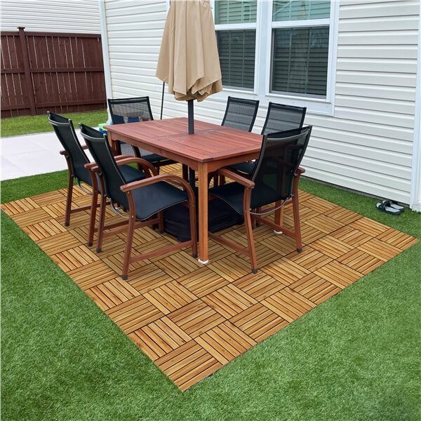 Yaheetech 10PCS Acacia Wood Interlocking Flooring Tiles - Image 19