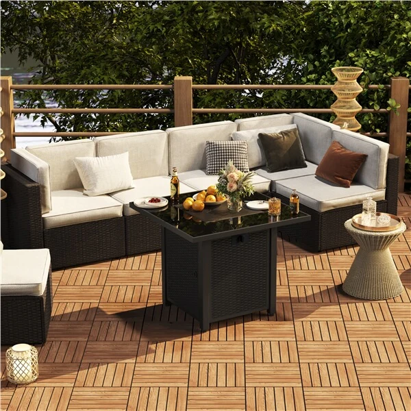 Yaheetech 10PCS Acacia Wood Interlocking Flooring Tiles - Image 20