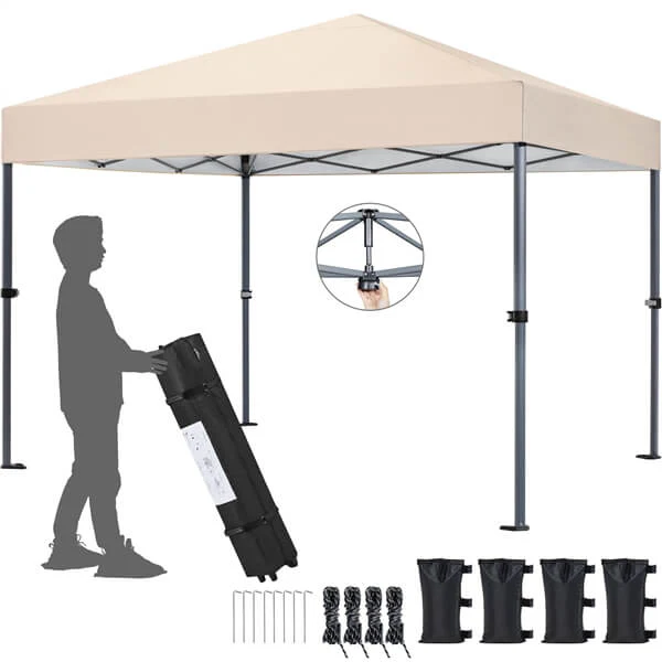Yaheetech 10x10 1-Person Setup Pop Up Canopy Tent - Image 5
