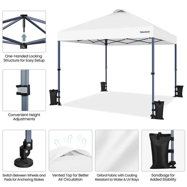 Yaheetech 10x10 Pop-up Canopy Tent with One Push Button - Image 7