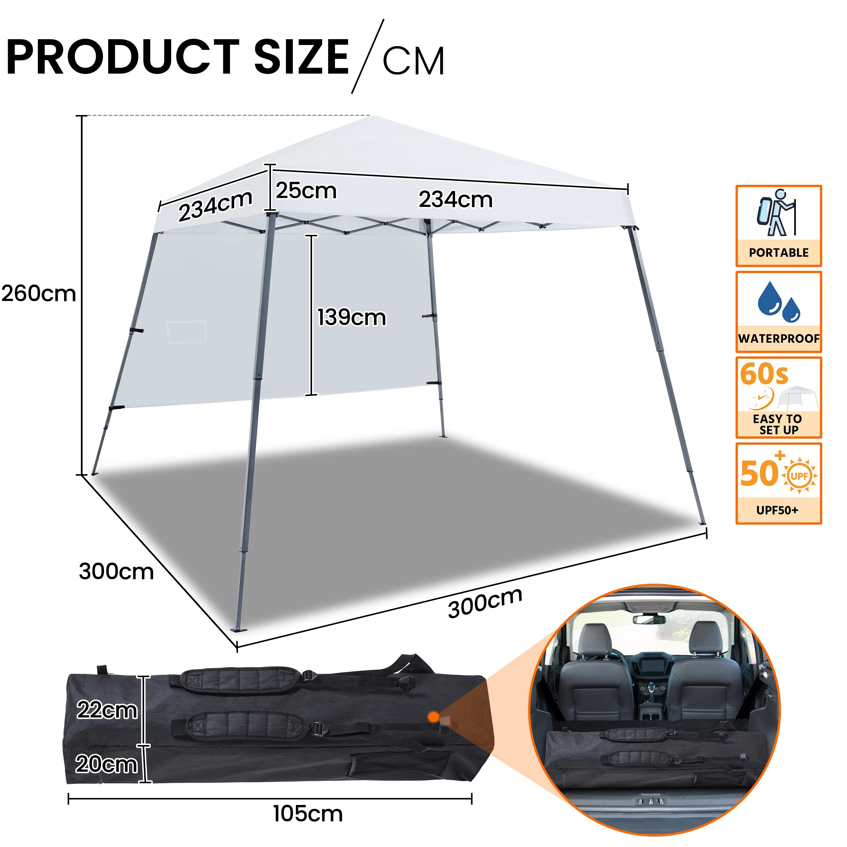 Yaheetech  10x10ft Pop-Up Canopy - Image 5