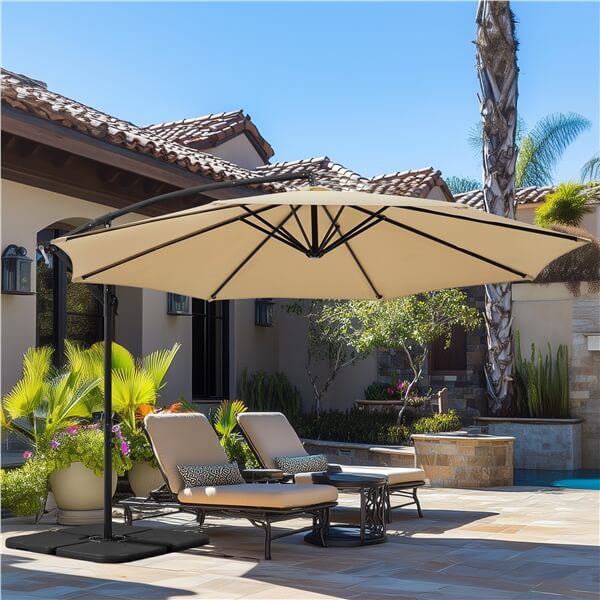 Yaheetech 11 ft Patio Offset Umbrella - Image 8