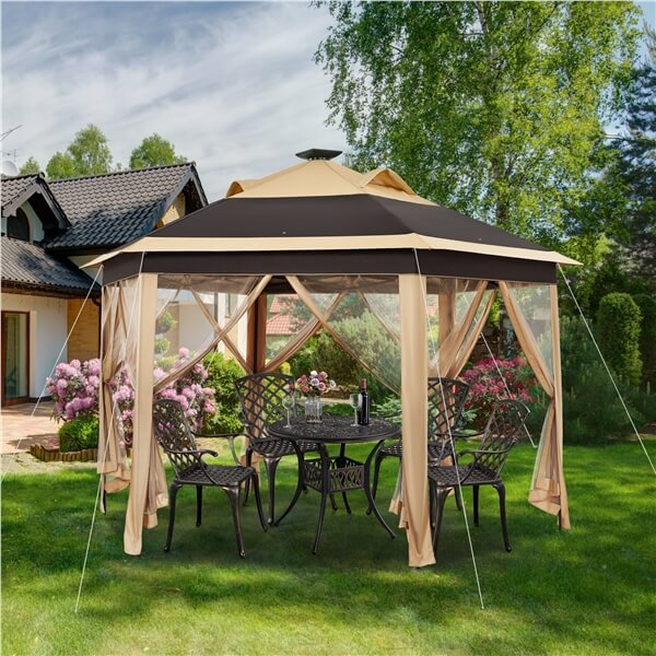 Yaheetech 13×13 Pop-Up Patio Gazebo Tent