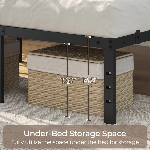 Yaheetech Bed Frame with Storage Space - Image 9