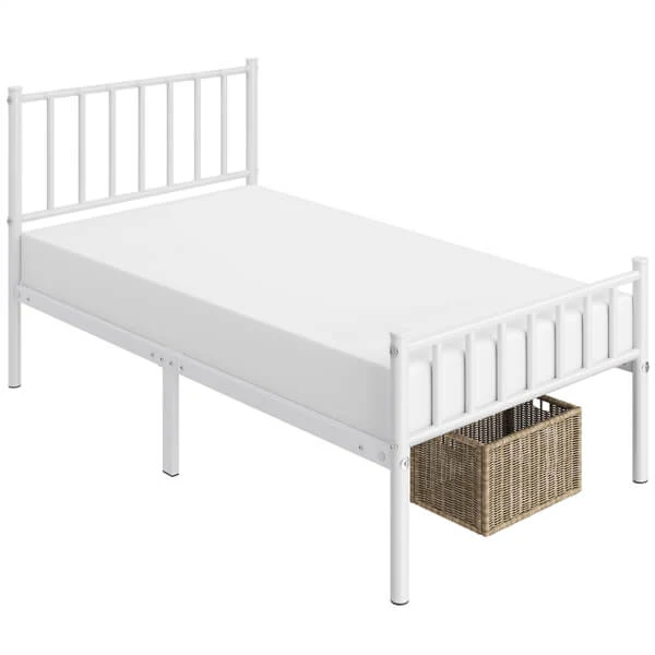 Yaheetech 14 Inch White Metal Bed - Image 6