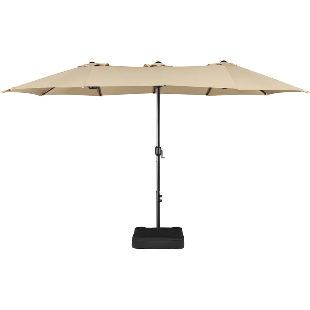 Yaheetech 15 ft Twin Patio Parasol - Image 3