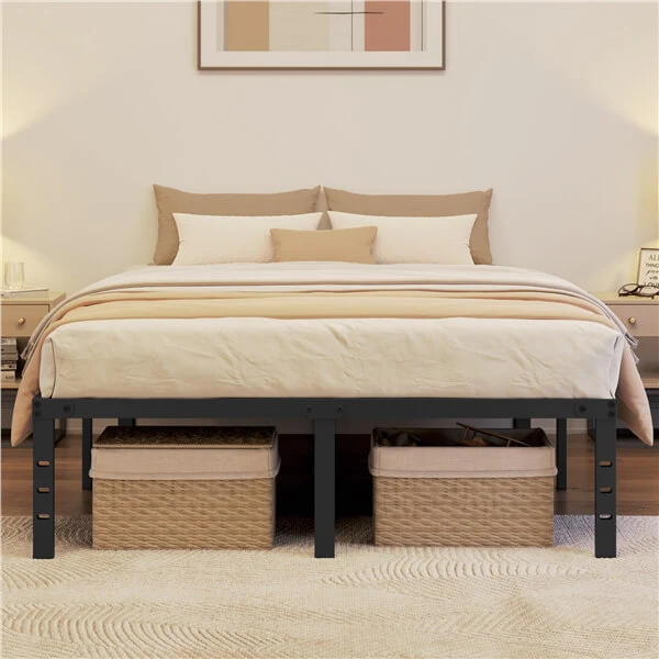 Yaheetech 16.5 Inch Metal Platform Bed Frame with Heavy Duty Steel Slat Support - Image 11