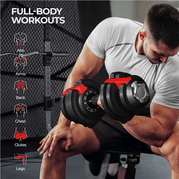 Yaheetech 11-in-1 Adjustable Dumbbell Weight - Image 4